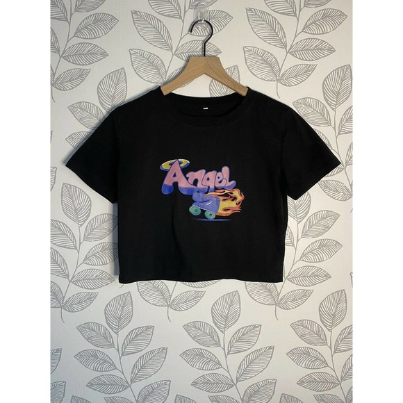 Kawaii Babe 90s Angel Crop Top, Size - M - Picture 1 of 1